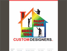 Tablet Screenshot of customdesignersinc.com